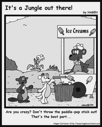 Cartoon, Beaver, Ice-Cream