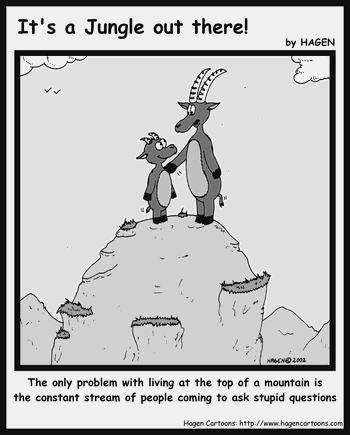 Cartoon, Ibex, Mountain