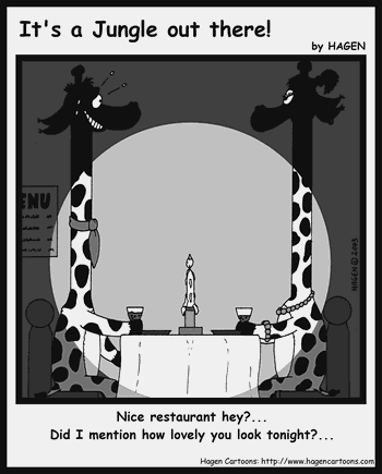 Cartoon, Giraffe, Restaurant