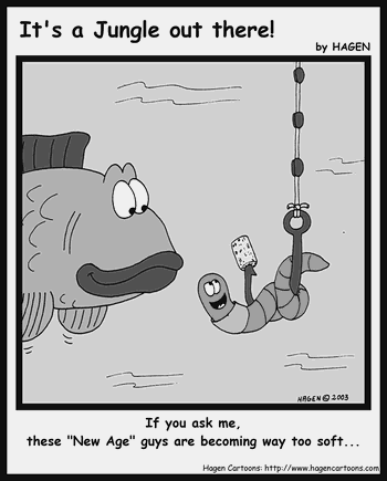 Cartoon, Worm, Fishing