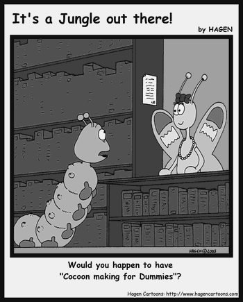 Cartoon, Caterpillar, Butterfly