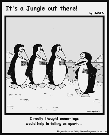 Cartoon, Penguin, Name