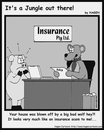 Cartoon, Pig, Insurance