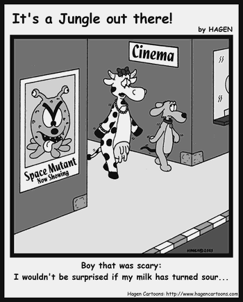 Cartoon, Cow, Cinema