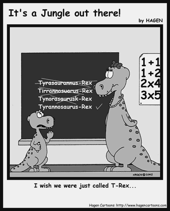 Cartoon, Dinosaur, School