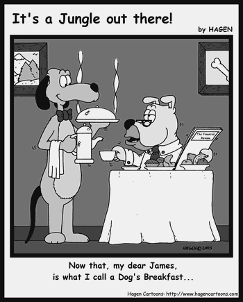 Cartoon, Dog, Breakfast