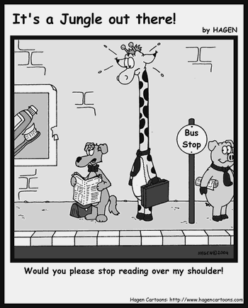 Cartoon, Giraffe, Newspaper