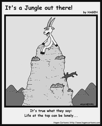 Cartoon, Goat, Mountain