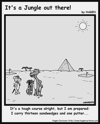 Cartoon, Camel, Golf