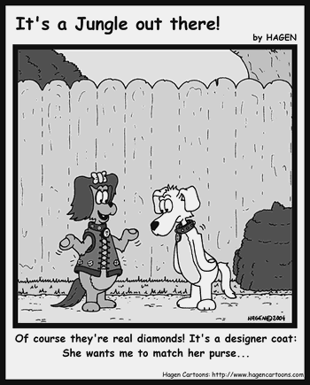 Cartoon, Dog, Diamond
