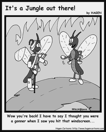 Cartoon, Bug, Windscreen