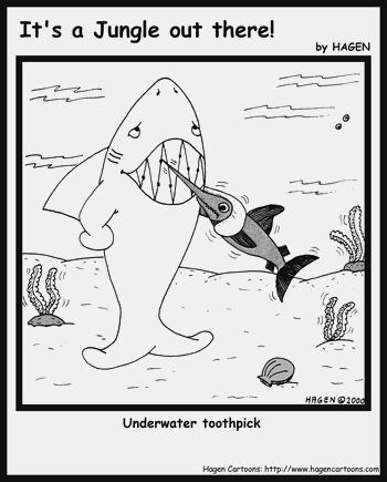 Underwater toothpick